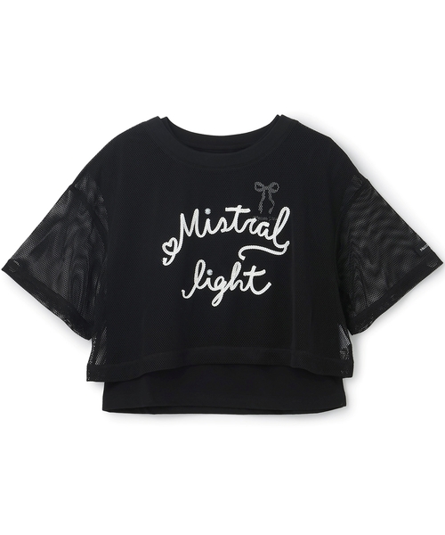 mezzo piano Junior（メゾピアノジュニア）の「コード刺しゅうメッシュTシャツ×【接触冷感】Tシャツセット（Tシャツ/カットソー・キッズ・ブラック/アイボリー・L:160cm/M:150cm/S:140cm）」の17枚目の写真