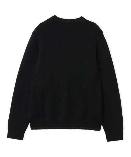 adidas(アディダス)の「adidas 3 STRIPES FLUFFY KNIT CREW / アディダス 3 ストライプス フラッフィー ニット クルー(ニット/セーター・メンズ・ブラック・S/M/L/XL/XXL)」の7枚目の写真