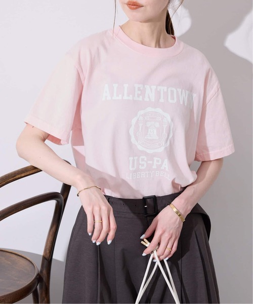 SLOBE IENA(スローブイエナ)の「GULF COAST/ガルフコースト SLOBE別注 グラフィックTEE2(Tシャツ/カットソー・レディース・チャコールグレー/ホワイト系その他/レッド/ピンク・FREE)」の4枚目の写真