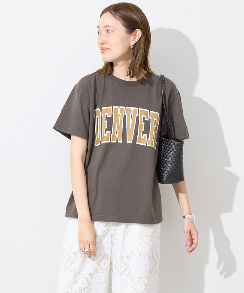 SLOBE IENA(スローブイエナ)の「GULF COAST/ガルフコースト SLOBE別注 グラフィックTEE2(Tシャツ/カットソー・レディース・チャコールグレー/ホワイト系その他/レッド/ピンク・FREE)」の9枚目の写真