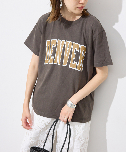 SLOBE IENA(スローブイエナ)の「GULF COAST/ガルフコースト SLOBE別注 グラフィックTEE2(Tシャツ/カットソー・レディース・チャコールグレー/ホワイト系その他/レッド/ピンク・FREE)」の12枚目の写真