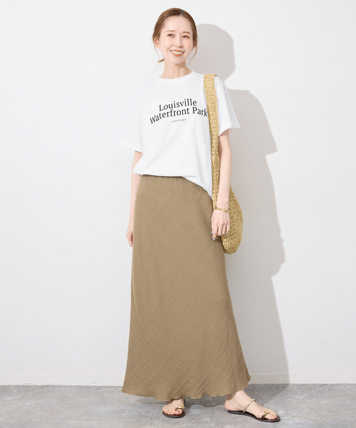 SLOBE IENA(スローブイエナ)の「GULF COAST/ガルフコースト SLOBE別注 グラフィックTEE2(Tシャツ/カットソー・レディース・チャコールグレー/ホワイト系その他/レッド/ピンク・FREE)」の14枚目の写真