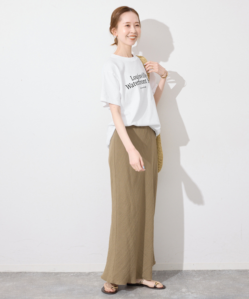SLOBE IENA(スローブイエナ)の「GULF COAST/ガルフコースト SLOBE別注 グラフィックTEE2(Tシャツ/カットソー・レディース・チャコールグレー/ホワイト系その他/レッド/ピンク・FREE)」の15枚目の写真