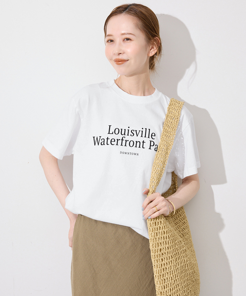 SLOBE IENA(スローブイエナ)の「GULF COAST/ガルフコースト SLOBE別注 グラフィックTEE2(Tシャツ/カットソー・レディース・チャコールグレー/ホワイト系その他/レッド/ピンク・FREE)」の18枚目の写真