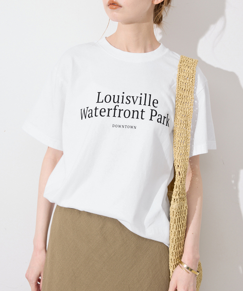 SLOBE IENA(スローブイエナ)の「GULF COAST/ガルフコースト SLOBE別注 グラフィックTEE2(Tシャツ/カットソー・レディース・チャコールグレー/ホワイト系その他/レッド/ピンク・FREE)」の21枚目の写真