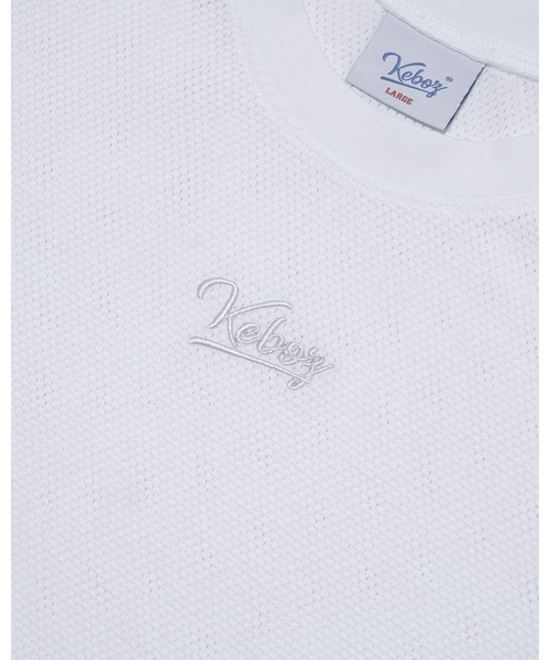 KEBOZ（ケボズ）の「COTTON MESH S/S TEE（Tシャツ/カットソー・メンズ・ホワイト/ブラック/ネイビー・M/L/XL）」の7枚目の写真