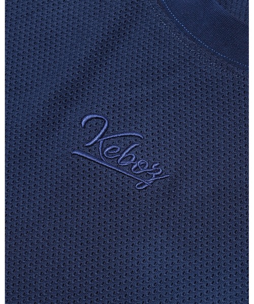 KEBOZ（ケボズ）の「COTTON MESH S/S TEE（Tシャツ/カットソー・メンズ・ホワイト/ブラック/ネイビー・M/L/XL）」の9枚目の写真