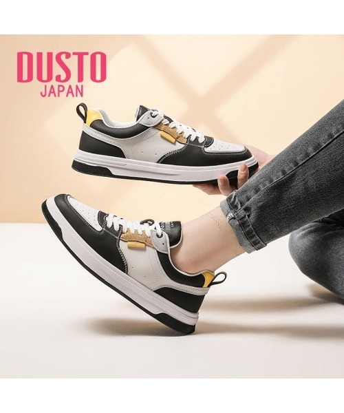 VIBGYOR(ヴィブジョー)の「【DUSTO】"メンズ ローカットスニーカー"(MA)(スニーカー・メンズ・ホワイト・26)」の1枚目の写真