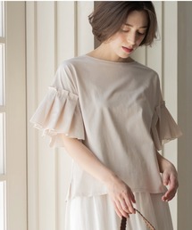 OPAQUE.CLIP（オペークドットクリップ）の「【接触冷感】タックスリーブカットソー《洗濯機OK》（Tシャツ/カットソー）」