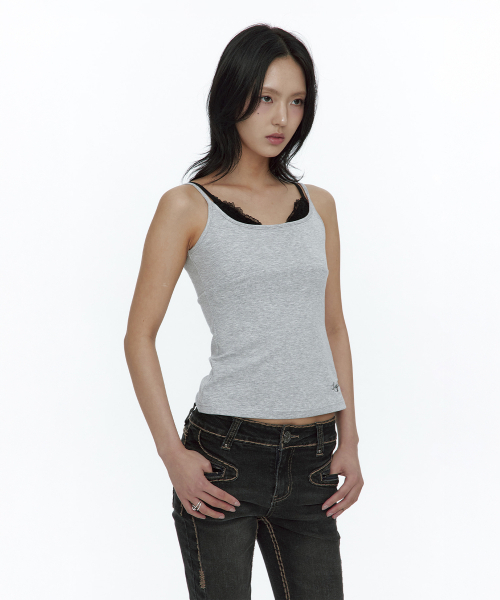 ROUGHNECK（ラフネック）の「Lace Layered Sleeveless Gray（Tシャツ/カットソー・レディース・その他・SMALL/MEDIUM）」の9枚目の写真