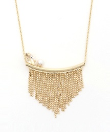 earth music&ecology | メタルフリンジビジューネックレス(ネックレス)