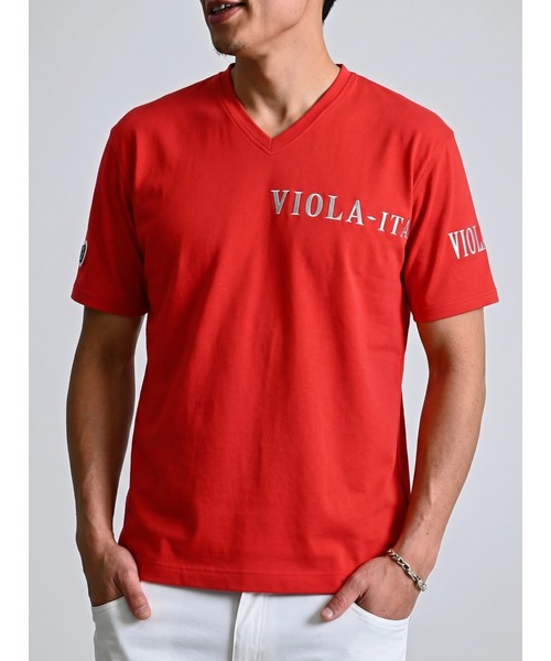 VIOLA（ヴィオラ）の「『VIOLA rumore/ヴィオラ ルモーレ』PRINT VN-T（Tシャツ/カットソー・メンズ・ブラック/レッド/ホワイト・L/XL/M）」の3枚目の写真