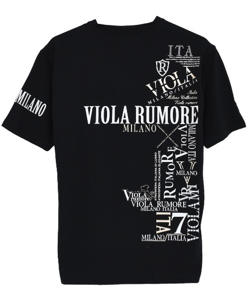 VIOLA（ヴィオラ）の「『VIOLA rumore/ヴィオラ ルモーレ』PRINT VN-T（Tシャツ/カットソー・メンズ・ブラック/レッド/ホワイト・L/XL/M）」の9枚目の写真