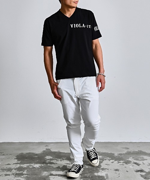 VIOLA（ヴィオラ）の「『VIOLA rumore/ヴィオラ ルモーレ』PRINT VN-T（Tシャツ/カットソー・メンズ・ブラック/レッド/ホワイト・L/XL/M）」の7枚目の写真