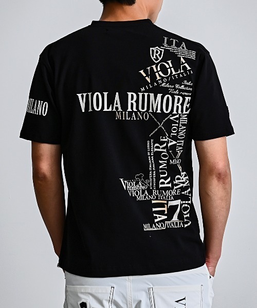 VIOLA（ヴィオラ）の「『VIOLA rumore/ヴィオラ ルモーレ』PRINT VN-T（Tシャツ/カットソー・メンズ・ブラック/レッド/ホワイト・L/XL/M）」の6枚目の写真
