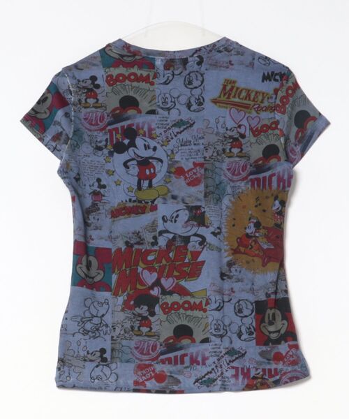 Desigual(デシグアル)の「ミッキーマウス コミック柄オーバープリントTシャツ/Disney ディズニー【2026-2027年秋冬新作】(Tシャツ/カットソー・レディース・ブラック・M/XL/S/XS/L)」の4枚目の写真