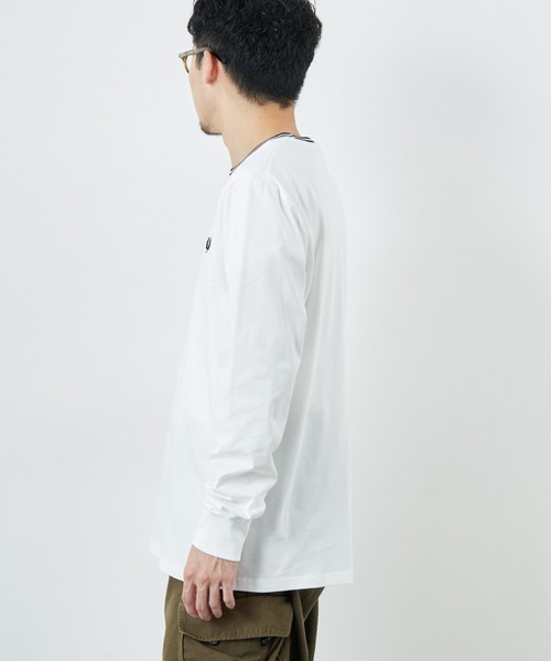 FRED PERRY（フレッドペリー）の「[FRED PERRY/フレッドペリー] ツインティップライン ロングスリーブTシャツ M9602（Tシャツ/カットソー・レディース・ホワイト・M/S/L）」の13枚目の写真