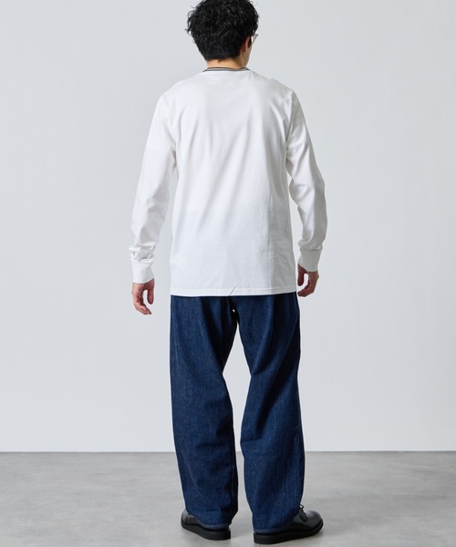 FRED PERRY（フレッドペリー）の「[FRED PERRY/フレッドペリー] ツインティップライン ロングスリーブTシャツ M9602（Tシャツ/カットソー・レディース・ホワイト・M/S/L）」の9枚目の写真