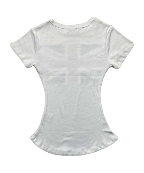 SPINNS（スピンズ）の「半袖ピタTシャツ/ユニオンジャック/ストリート女子（Tシャツ/カットソー・レディース・ネイビー/グレー/ブラック/オフホワイト・ONESIZE）」の16枚目の写真