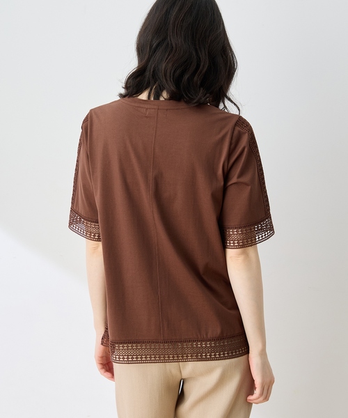 DECOY SINCE 1981(デコイシンスイチキュウハチイチ)の「ひやさらプレミアムレース Tシャツ(Tシャツ/カットソー・レディース・ブルー/ネイビー/ブラウン・LL/M/4L/3L/L)」の5枚目の写真