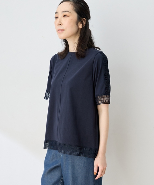 DECOY SINCE 1981(デコイシンスイチキュウハチイチ)の「ひやさらプレミアムレース Tシャツ(Tシャツ/カットソー・レディース・ブルー/ネイビー/ブラウン・LL/M/4L/3L/L)」の21枚目の写真