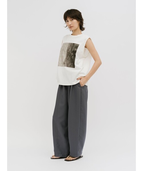 MIDIUMISOLID（ミディウミソリッド）の「MIDIUMISOLID for Ladies バレルフォームパンツ（その他パンツ・レディース・グレー/ブラック・FREE）」の6枚目の写真