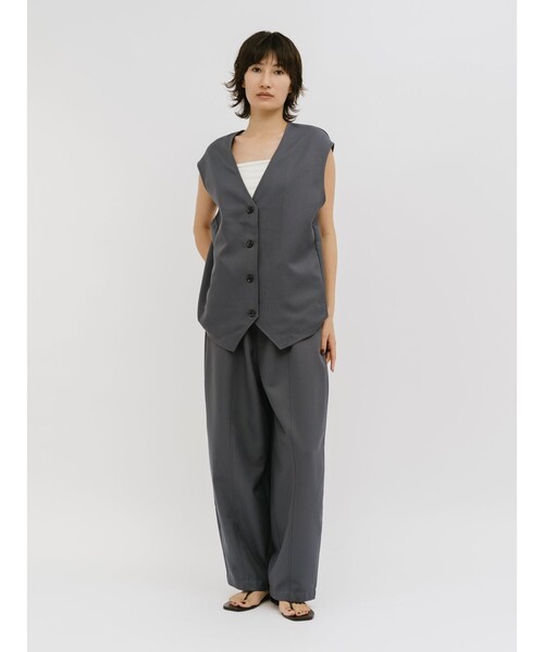 MIDIUMISOLID（ミディウミソリッド）の「MIDIUMISOLID for Ladies バレルフォームパンツ（その他パンツ・レディース・グレー/ブラック・FREE）」の14枚目の写真