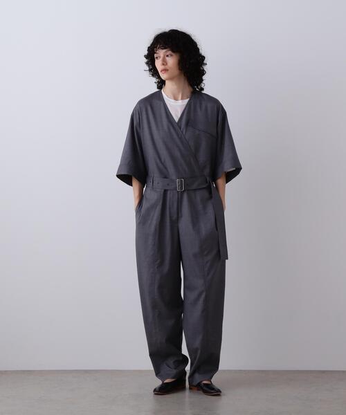YLEVE / SUPER120'S CHAMBRAY WOOL ALL IN ONE（つなぎ/オールインワン