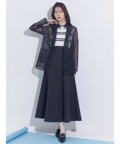 MERCURYDUO(マーキュリーデュオ)の「U.S. POLO ASSN.別注ケーブルノースリポロドッキングワンピース(ワンピース・レディース・チャコールグレー/ブラック/ネイビー・FREE)」の19枚目の写真