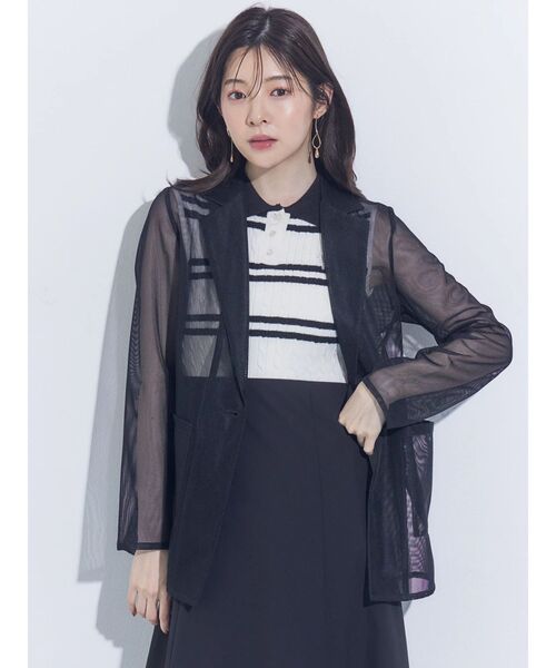 MERCURYDUO(マーキュリーデュオ)の「U.S. POLO ASSN.別注ケーブルノースリポロドッキングワンピース(ワンピース・レディース・チャコールグレー/ブラック/ネイビー・FREE)」の20枚目の写真