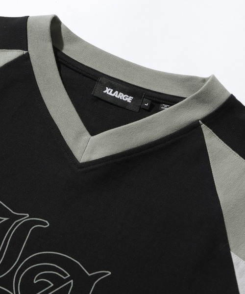 XLARGE(エクストララージ)の「LA FOOTBALL L/S SHIRT(Tシャツ/カットソー・メンズ・ブラック/ネイビー/グリーン・S/M/L/XL)」の13枚目の写真