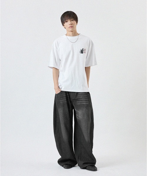MSG（エムエスジー）の「ペイントロゴプリントTシャツ（Tシャツ/カットソー・メンズ・ホワイト/ブラック・M/L）」の7枚目の写真