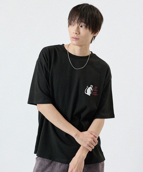 MSG（エムエスジー）の「ペイントロゴプリントTシャツ（Tシャツ/カットソー・メンズ・ホワイト/ブラック・M/L）」の13枚目の写真