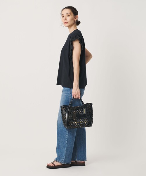 BEAUTY&YOUTH UNITED ARROWS（ビューティーアンドユースユナイテッドアローズ）の「PVC ダイヤモンドカット トートバッグ（トートバッグ・レディース・その他1/ブラック・FREE）」の5枚目の写真