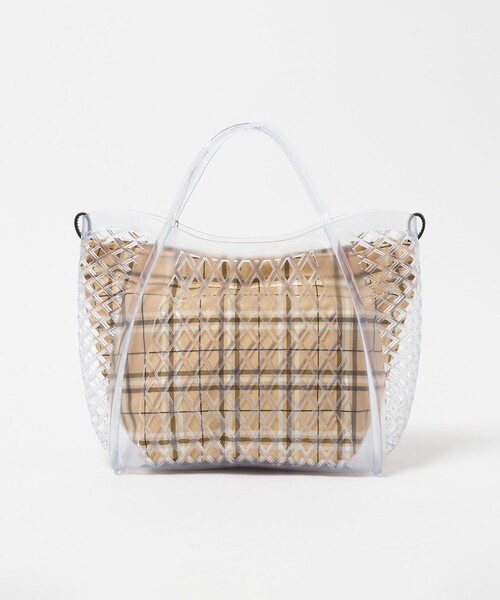BEAUTY&YOUTH UNITED ARROWS（ビューティーアンドユースユナイテッドアローズ）の「PVC ダイヤモンドカット トートバッグ（トートバッグ・レディース・その他1/ブラック・FREE）」の18枚目の写真