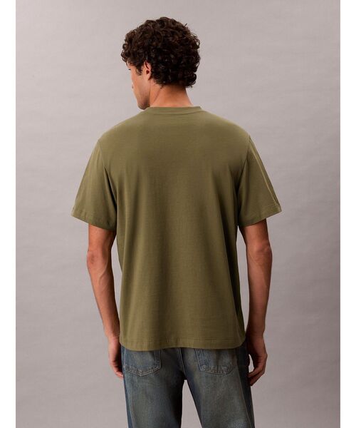 Calvin Klein(カルバン・クライン)の「Tシャツ - ソリッドカラーロゴTシャツ(Tシャツ/カットソー・メンズ・ホワイト/ライトイエロー/ブラック・M/S/L/XL)」の21枚目の写真