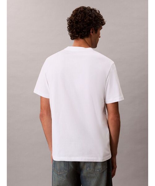 Calvin Klein(カルバン・クライン)の「Tシャツ - ソリッドカラーロゴTシャツ(Tシャツ/カットソー・メンズ・ホワイト/ライトイエロー/ブラック・M/S/L/XL)」の10枚目の写真
