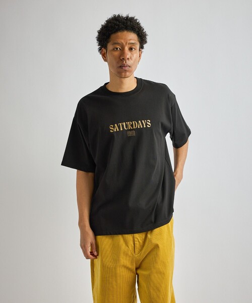 Saturdays NYC(サタデーズ ニューヨークシティ )の「Ripples Relaxed SS Tee(Tシャツ/カットソー・メンズ・ダークブラウン/ミント/ホワイト/ブラック・S/XL/M/L)」の15枚目の写真