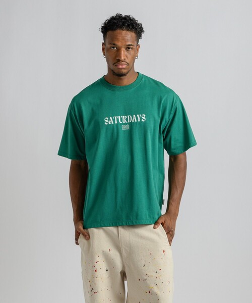 Saturdays NYC(サタデーズ ニューヨークシティ )の「Ripples Relaxed SS Tee(Tシャツ/カットソー・メンズ・ダークブラウン/ミント/ホワイト/ブラック・S/XL/M/L)」の20枚目の写真