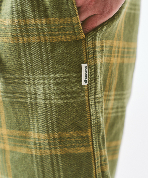 417 EDIFICE(フォーワンセブンエディフィス)の「Gramicci / グラミチ HEMP G-SHORT PLAID(その他パンツ・メンズ・グリーン・LARGE/X-LARGE)」の11枚目の写真