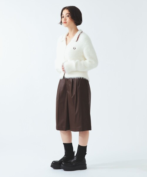 FRED PERRY(フレッドペリー)の「【別注】FRED PERRY / フラッフィー ニット カーディガン(カーディガン/ボレロ・レディース・ピンク系その他/ホワイト系その他/ブラウン系その他・10)」の5枚目の写真