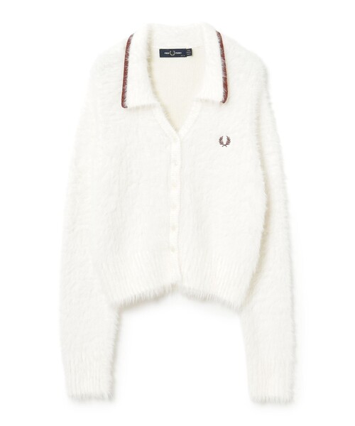 FRED PERRY(フレッドペリー)の「【別注】FRED PERRY / フラッフィー ニット カーディガン(カーディガン/ボレロ・レディース・ピンク系その他/ホワイト系その他/ブラウン系その他・10)」の8枚目の写真