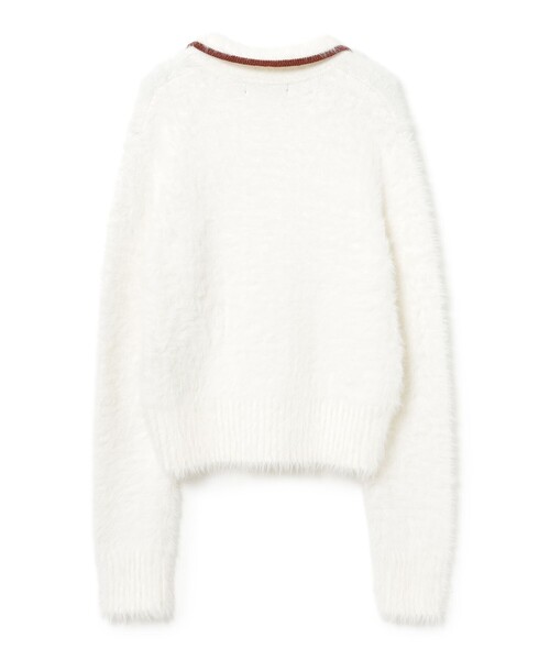 FRED PERRY(フレッドペリー)の「【別注】FRED PERRY / フラッフィー ニット カーディガン(カーディガン/ボレロ・レディース・ピンク系その他/ホワイト系その他/ブラウン系その他・10)」の9枚目の写真