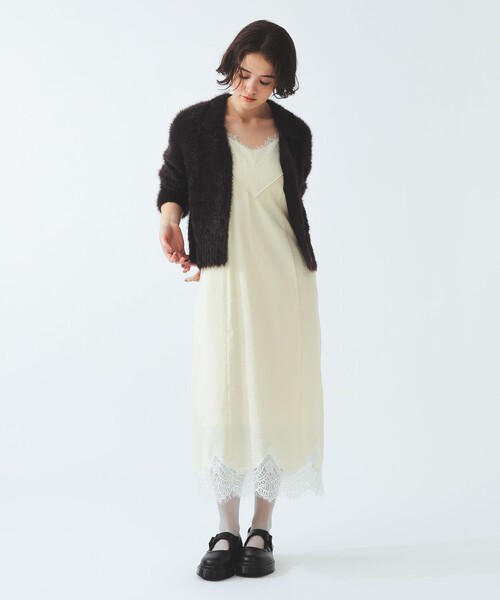 FRED PERRY(フレッドペリー)の「【別注】FRED PERRY / フラッフィー ニット カーディガン(カーディガン/ボレロ・レディース・ピンク系その他/ホワイト系その他/ブラウン系その他・10)」の10枚目の写真