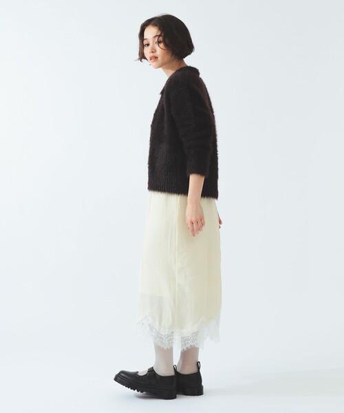 FRED PERRY(フレッドペリー)の「【別注】FRED PERRY / フラッフィー ニット カーディガン(カーディガン/ボレロ・レディース・ピンク系その他/ホワイト系その他/ブラウン系その他・10)」の11枚目の写真