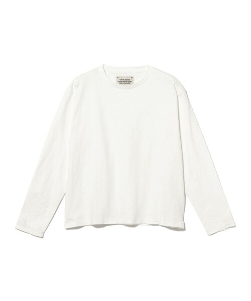 FUTURE ARCHIVE(フューチャーアーカイブ)の「FUTURE ARCHIVE / SLUB LONG SLEEVE TEE(Tシャツ/カットソー・メンズ・ホワイト/ブラック・L/M/XL/S)」の2枚目の写真