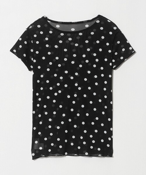 CITEN(シテン)の「<CITEN>シアードットキャップスリーブトップ(Tシャツ/カットソー・レディース・ブラック/ホワイト・フリー)」の12枚目の写真