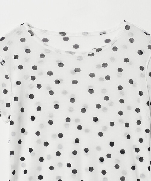 CITEN(シテン)の「<CITEN>シアードットキャップスリーブトップ(Tシャツ/カットソー・レディース・ブラック/ホワイト・フリー)」の18枚目の写真