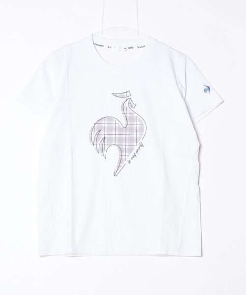 le coq sportif（ルコックスポルティフ）の「サンスクリーン半袖Tシャツ（Tシャツ/カットソー・レディース・ネイビー/レッド/ブルー/ホワイト・L/M/XL/S）」の2枚目の写真