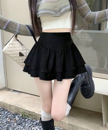 ベーシック Aライン スタイルアップ ミニスカート